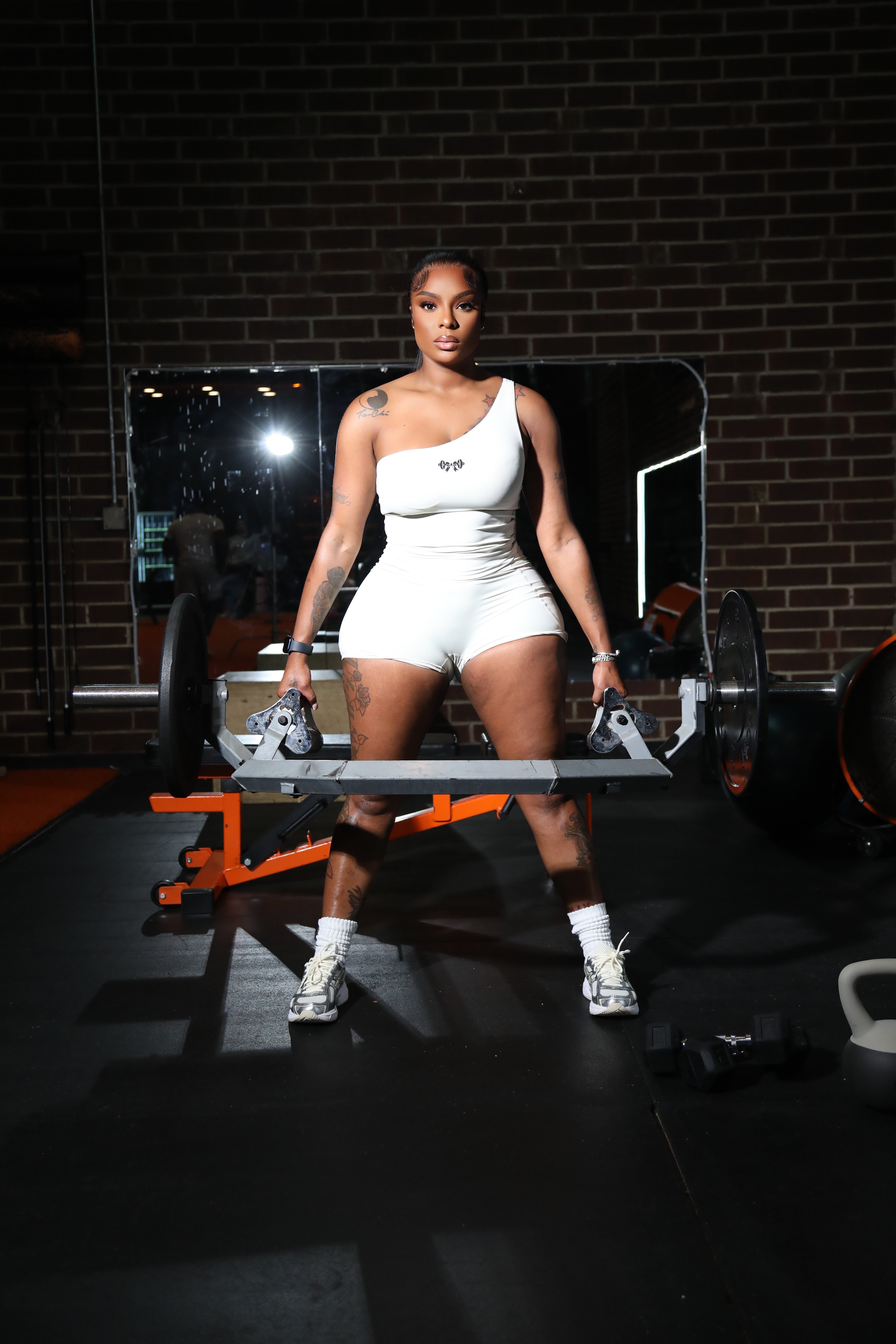 Vanilla one sleeve short set