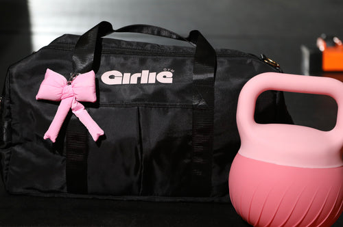 Black and Strawberry everyday gym bag