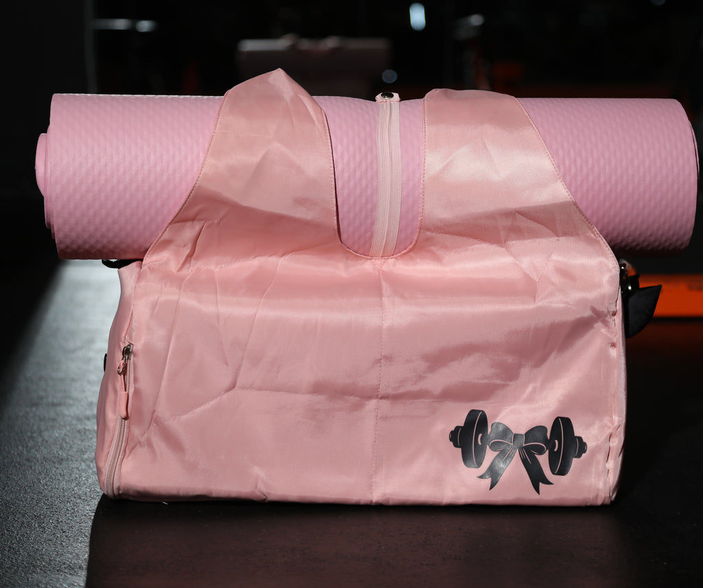 Pink yoga mat carrier bag