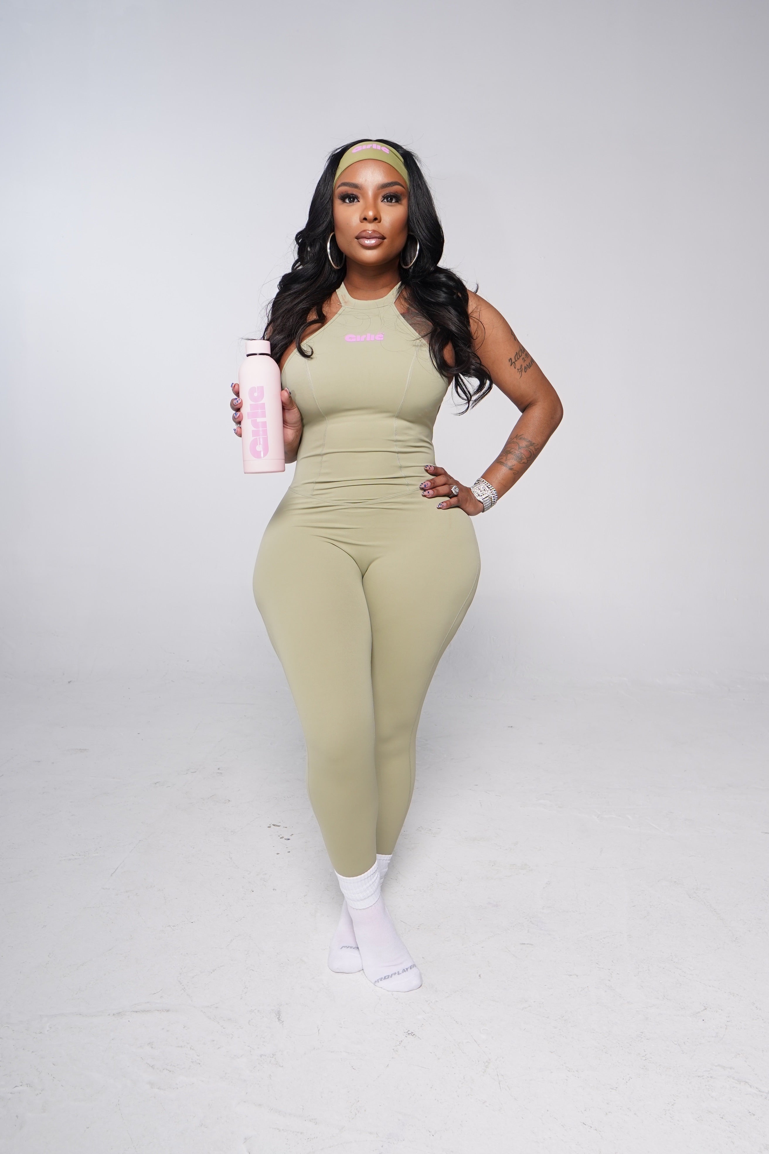 Pistachio Pink Logo Jumpsuit